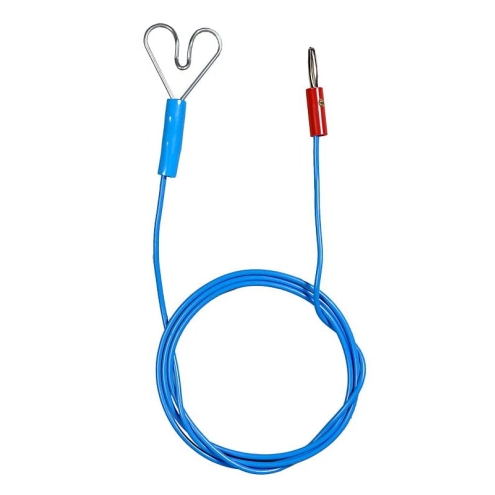 Zaunanschlusskabel 100cm, mit Herz & Stecker, zur Verbindung von Weidezaungerät und Elektrozaun