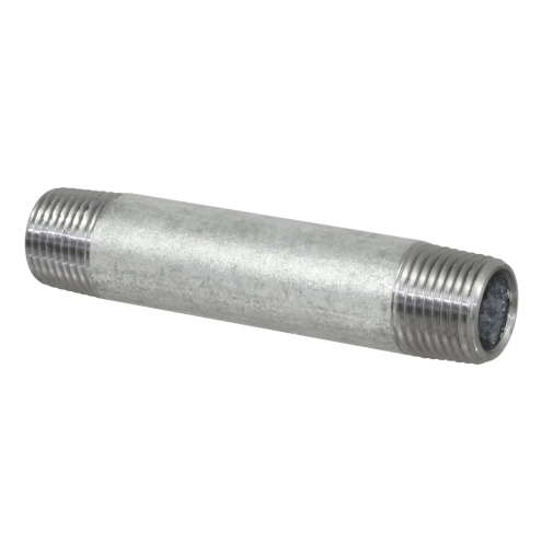 Temperguss Rohrnippel, 1 Zoll AG, 40mm, beidseitig mit Außengewinde, Nr. 23