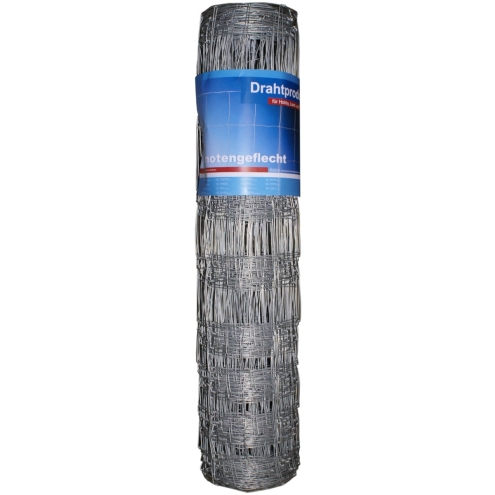 hadra 50m Wildzaun Typ 100/15/15, dickverzinkt, 100cm, Schafzaun, Schafdraht, Knotengeflecht