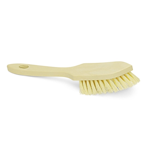 Stielbürste 28cm, Fibre-Ersatz, mit Kranzbart, besonders hart, Eckenbürste, Handbürste