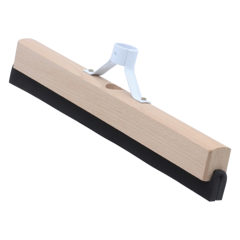 Wasserschieber Holz 50cm, Bodenabzieher, Schaumgummiwischer mit Metallstielhalter