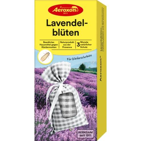 Aeroxon Lavendelblüten Beutel, angenehmer Duft für Kleiderschränke