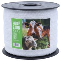 Weidezaunband BASIC 200m, 40mm, 8 x 0,16 Niro, weiß Weidezaunband BASIC 200m, 40mm, 8 x 0,16 Niro, weiß