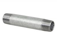 Temperguss Rohrnippel, 1 Zoll AG, 80mm, beidseitig mit Außengewinde, Nr. 23 Temperguss Rohrnippel, 1 Zoll AG, 80mm, beidseitig mit Außengewinde, Nr. 23