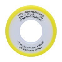 Gewindedichtband 12m - PTFE Dichtungsband - Teflonband für Rohrleitungen Gewindedichtband 12m - PTFE Dichtungsband - Teflonband für Rohrleitungen