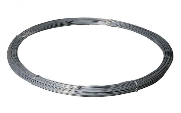 hadra® Stahldraht 280m, 3,8mm, 25kg, verzinkt, Glattdraht für lange Festzaunanlagen
