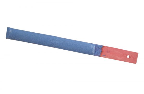 Batavia Wetzstreicher 40cm, rot-blau, mit Holzgriff, Sensenstreicher, Sensenschärfer
