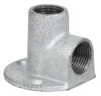 Temperguss Deckenwinkel, 1 Zoll, IG-IG, beidseitig mit Innengewinde, Nr. 471 Temperguss Deckenwinkel, 1 Zoll, IG-IG, beidseitig mit Innengewinde, Nr. 471