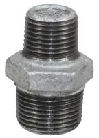 Temperguss Reduziernippel 1/1 x 3/4 Zoll, AG-AG, beidseitig mit Außengewinde, Nr. 245 Temperguss Reduziernippel 1/1 x 3/4 Zoll, AG-AG, beidseitig mit Außengewinde, Nr. 245