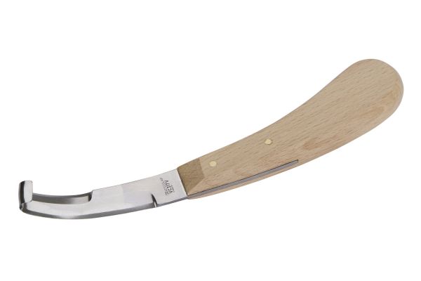 Aesculap Hufmesser zweischneidig, breit, Klauenmesser NIRO mit Holzgriff, GTA317