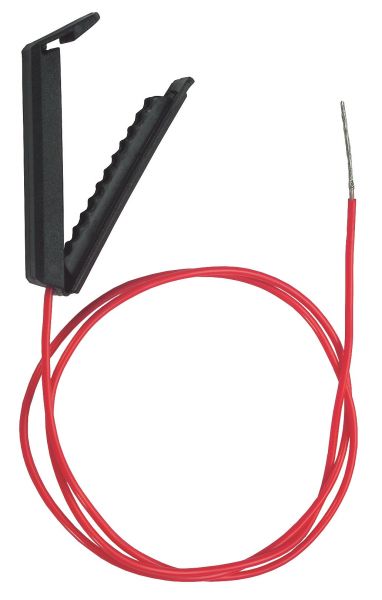 Clip Band-Anschlusskabel 100cm, mit Kunststoffklemme, Verbindung von Weidezaungerät und Elektrozaun