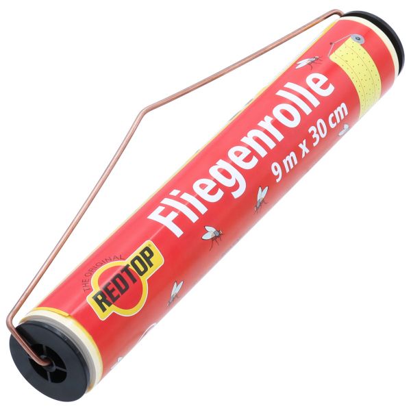 RedTop Fliegenrolle 9m x 30cm - Stall Fliegenfänger - Fliegen Klebefalle