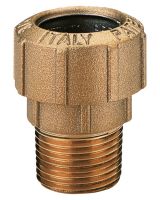 Messing Verschraubung 1 1/4 Zoll AG - 40x3,6mm - Übergangsstück mit Außengewinde Messing Verschraubung 1 1/4 Zoll AG - 40x3,6mm - Übergangsstück mit Außengewinde