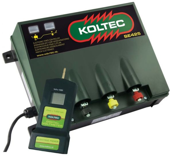 Koltec Weidezaungerät SE425 - 230 Volt Netzgerät + Voltmeter Digital