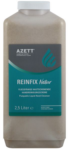 Azett® Reinfix Natur 2,5 Liter, Profi-Handreiniger mit Naturreibekörpern, plastikfreie Handwaschpast
