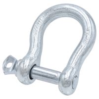 Schäkel geschweift 13mm - 1/2 Zoll - verzinkt mit Augenbolzen Schäkel geschweift 13mm - 1/2 Zoll - verzinkt mit Augenbolzen