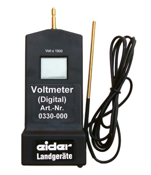 Eider Digital-Voltmeter, 100 bis 10.000 Volt, Spannungsmesser für Weidezaun und Weidezaungerät