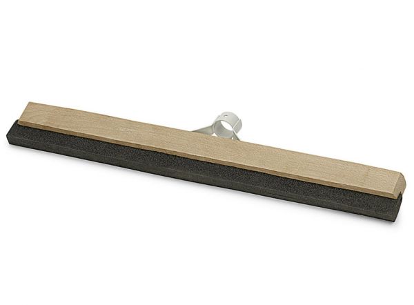 Wasserschieber Holz 40cm, Buchenholzkörper mit Metallstielhalter und Doppel-Lippe