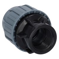 PP Kupplung 25mm - 3/4 Zoll Innengewinde - Arbeitsdruck PN16 PP Kupplung 25mm - 3/4 Zoll Innengewinde - Arbeitsdruck PN16