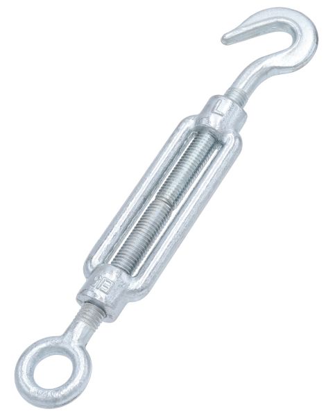 Spannschloss Haken/Öse M10 verzinkt - Spannhaken DIN 1480
