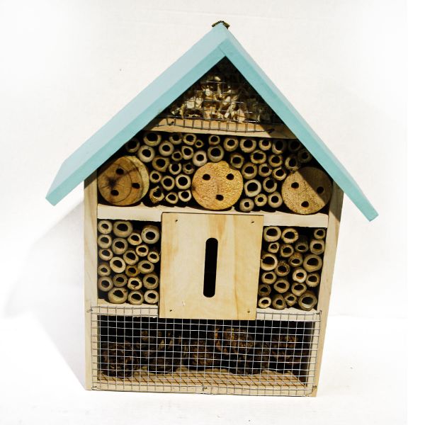 Esschert Design Insektenhotel groß 24x10x28cm, Bienenhaus, Insekten, Nistkasten