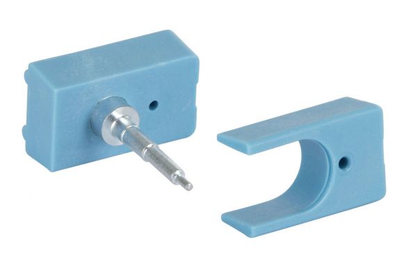 Primaflex Umrüstsatz für Allflex-Ohrmarken (blau), Einsatz für Primaflex Ohrmarkenzange