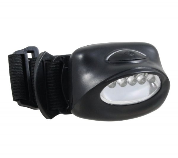 LED-Stirnleuchte mit 5 LEDs, Kopflampe, Sportleuchte, Stirnlampe