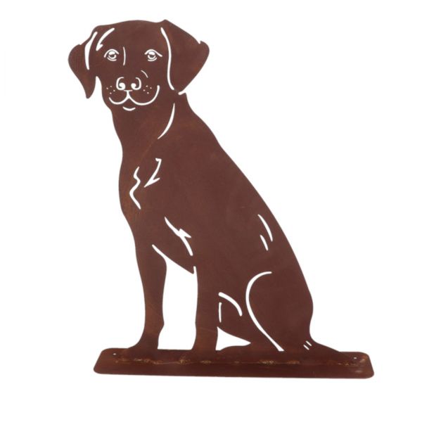 Esschert Design Gartenfigur Hund sitzend 56 x 40 cm