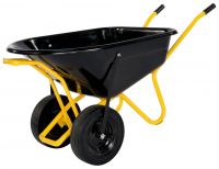Zweiradschubkarre Twin 160 Liter, 2-Rad Schubkarre mit Kunststoffmulde Zweiradschubkarre Twin 160 Liter, 2-Rad Schubkarre mit Kunststoffmulde