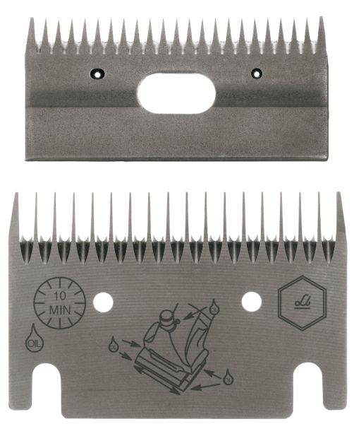 Lister Schermessersatz LI 107 mit 23+18 Zähnen, für Rinder in Laufstallhaltung