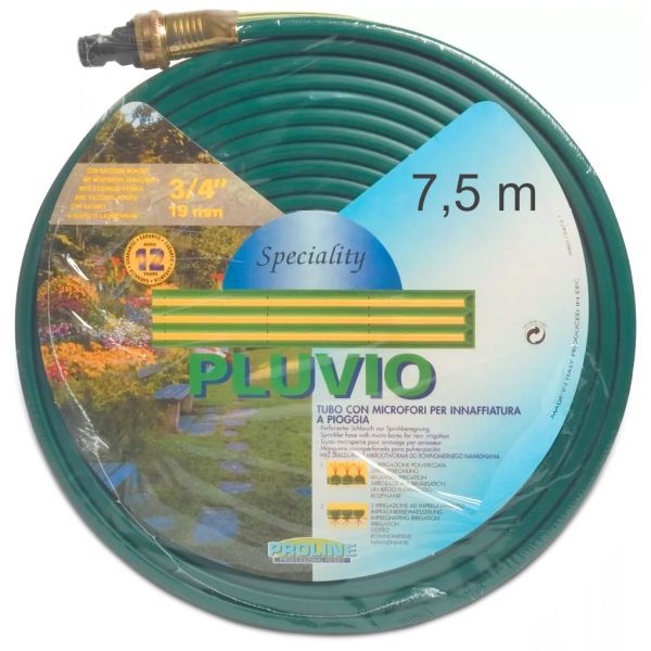 Pluvio® Sprühschlauch 7,5m Flachkanalschlauch, Schlauchregner, Bewässerungsschlauch