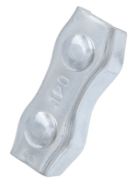 Seilverbinder 8mm verzinkt - Verbinder für Weidezaunseile - Duplexklemme - 10 Stück
