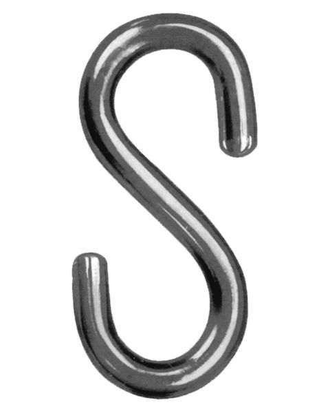 S-Haken 5x45mm verzinkt - Abstand 5mm - Aufhängehaken - Metallhaken