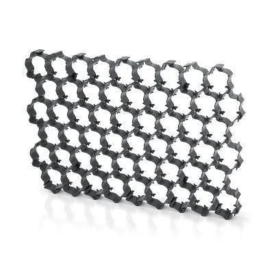 Rasengitterplatte Kunststoff, Maße ca. 60 x 40 x 3,3 cm, schwarz, Gewicht ca. 1 kg
