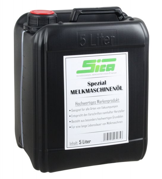 SICA Melkmaschinenöl 5 Liter,aus hochwertigen Grundölen, für alle Arten von Vakuumpumpen