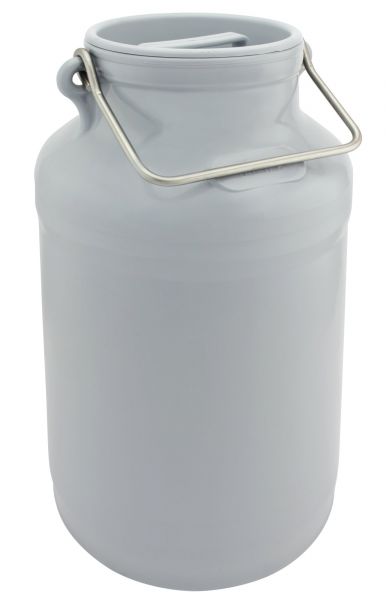 GEWA Milchkanne, 20 Liter, Ø27x48cm, aus Spezialkunststoff, mit Edelstahlhenkeln und Deckel