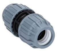 PP Kupplung gerade 32x32mm - beidseitiger Klemmanschluss - Arbeitsdruck PN16 PP Kupplung gerade 32x32mm - beidseitiger Klemmanschluss - Arbeitsdruck PN16