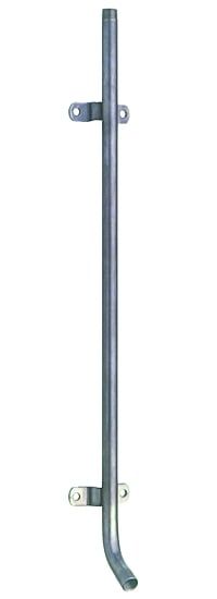 Monoflo® Edelstahlrohr 100cm, 1/2 Zoll, 30° Grad, Wasserrohr mit Haltern und Tränkeabgang