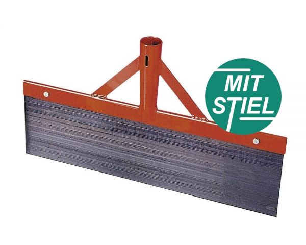 Stoßscharre 50cm, Stallkratzer zur Reinigung des Laufstalles, mit Stiel Ø35x1200mm