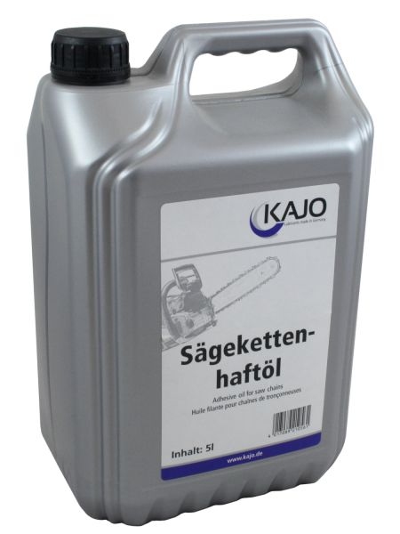 KAJO Sägeketten-Haftöl 5 Liter Kanister, Sägekettenöl für Motorsägen aller Art