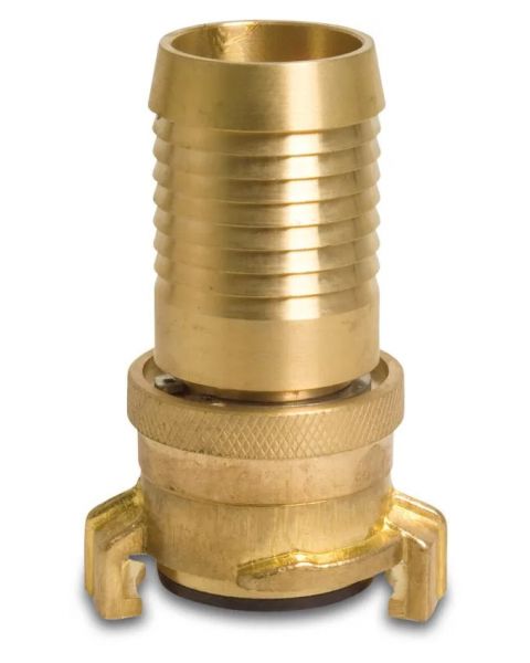 Saug- und Hochdruckkupplung 1 Zoll - 25mm Schlauchtülle Messing - KA40