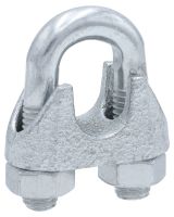 Drahtseilklemme verzinkt 13mm - 1/2 Zoll - M10 - Seilklemme DIN 741 Drahtseilklemme verzinkt 13mm - 1/2 Zoll - M10 - Seilklemme DIN 741