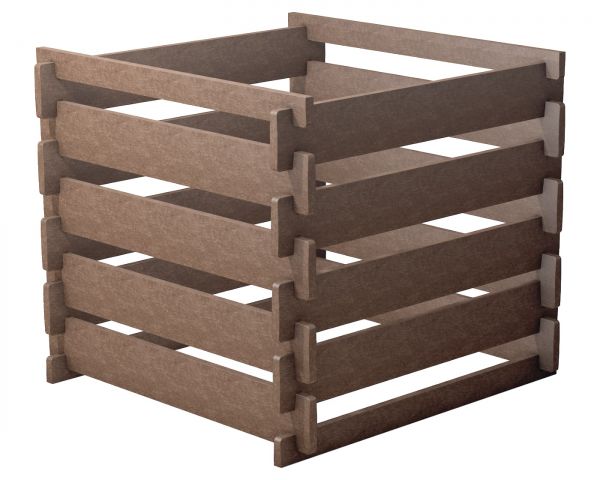 hanit Steckkomposter 650 Liter - Komposter aus Recycling Kunststoff - 100x100x90cm
