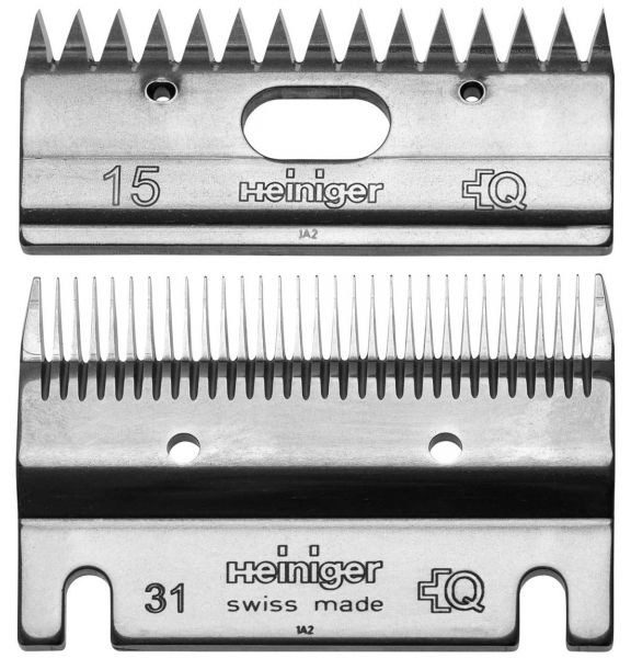 Heiniger Schermessersatz 31/15 Zähne, Standard Schermesser für Pferde