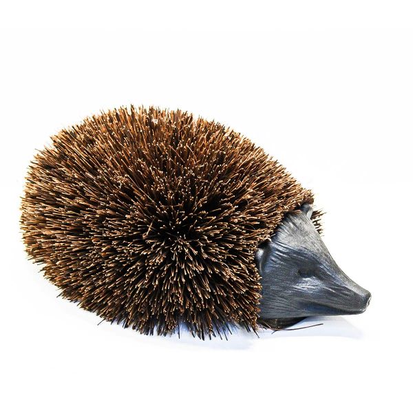 Schuhreiniger Igel, Körper aus Gusseisen,