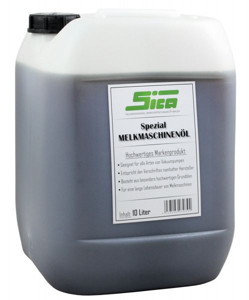 SICA Melkmaschinenöl 10 Liter, aus hochwertigen Grundölen, für alle Arten von Vakuumpumpen