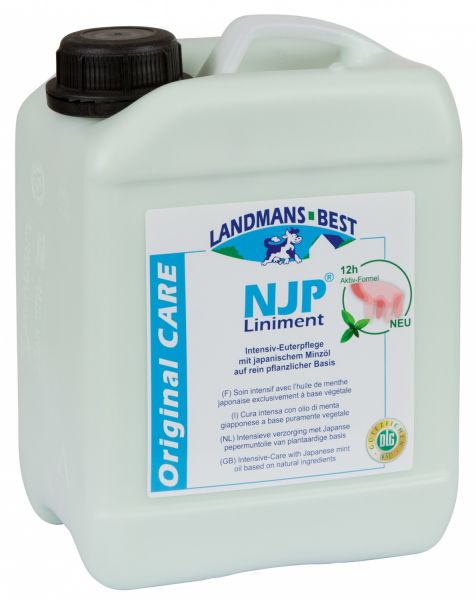 Original NJP® Liniment 2,5 Liter, effektive Euterpflege mit japanischem Pfefferminzöl