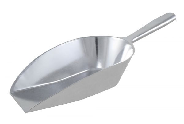 Wilesco Abwiegeschaufel 105g, 185mm, Aluminium Futterschaufel mit Außengriff