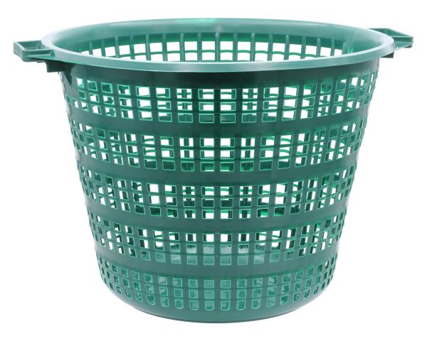 Jopa Gartenkorb 50kg, grün, rund, Ø540x410mm, Erntekorb aus Recycling-Kunststoff