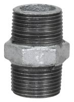 Temperguss Nippel, 3/4 Zoll, AG-AG, beidseitig mit Außengewinde, Nr. 280 Temperguss Nippel, 3/4 Zoll, AG-AG, beidseitig mit Außengewinde, Nr. 280